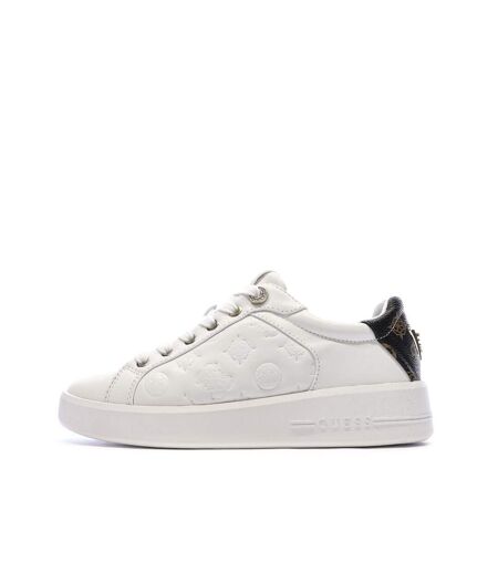 Baskets blanc/noir femme guess fljronfal12