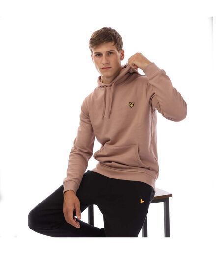 Mens Pull Over Hoodie Mauve Lyle & Scott