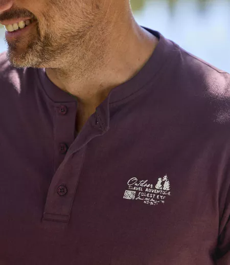 Lot de 3 Tee-Shirts Col Boutonné Unis 
