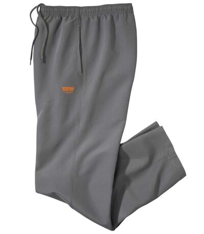 Men's Grey Casual Microfibre Pants 