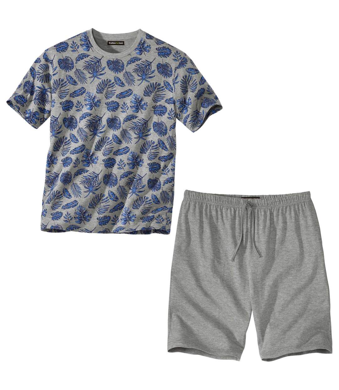 Krátké pyžamo s potiskem tropických motivů Atlas For Men