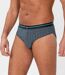 Pack of 3 Men's Cotton Briefs - 2 Navy Turquoise 