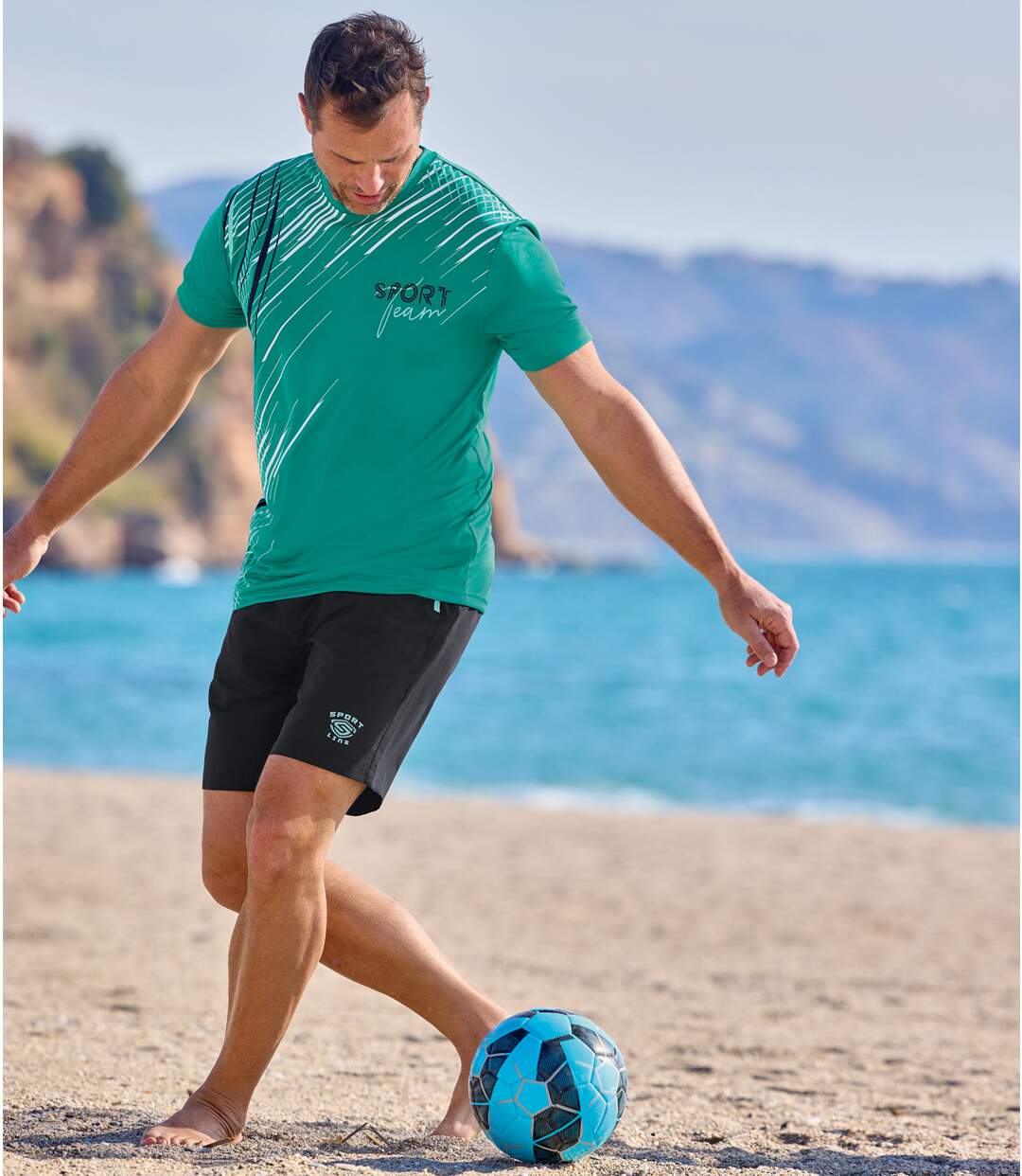 2 darabos, Sport mikroszálas rövidnadrág szett-3