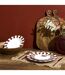 Lot de 6 Assiettes Creuses Cleo 20cm Bordeaux & Blanc-5