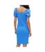 Robe de grossesse bleu femme mamalicious vigdis-2