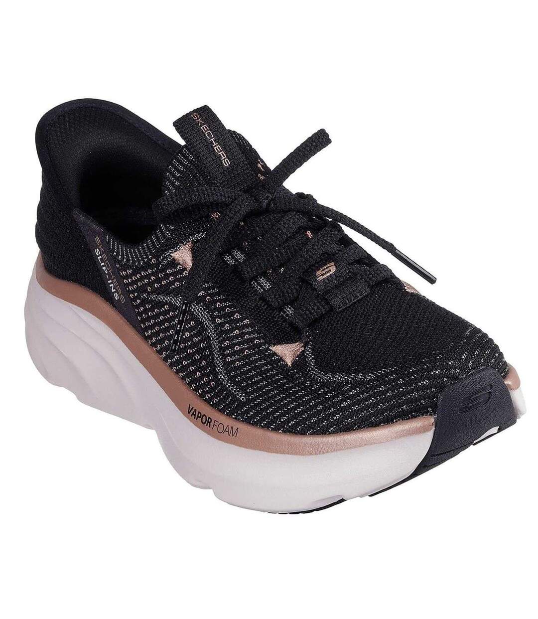 Baskets D´lux Femme Noir Rose Doré Skechers-1