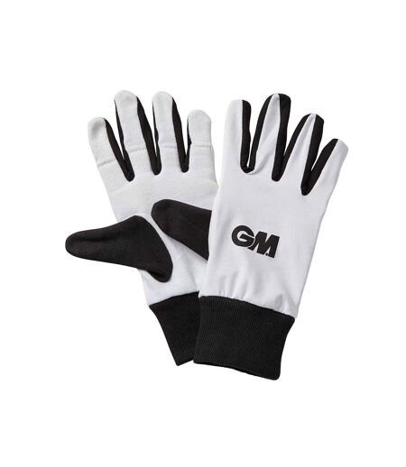 Unisex adult padded batting glove inners white/black Gunn And Moore