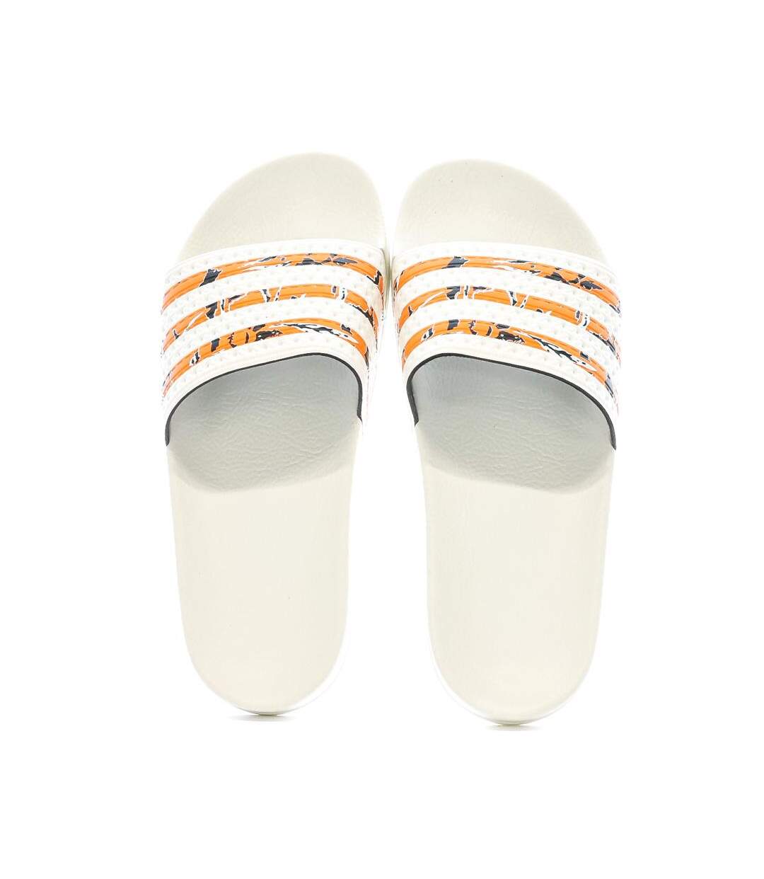 Claquettes Blanche/Orange Homme Adidas IE7744 - 35.5-3