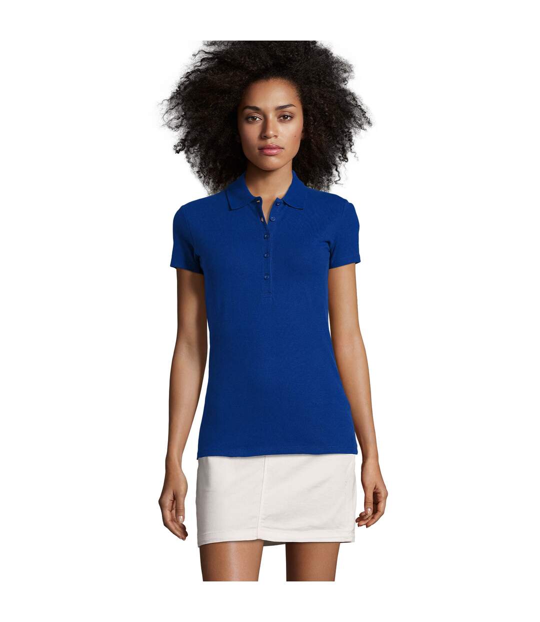 Phoenix polo uni femme bleu foncé vif SOLS