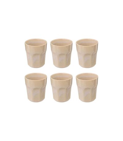 Lot de 6 Mugs Design Roma 30cl Beige