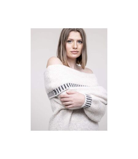 Pull col bardot KERVELLA - Dona X Lisa