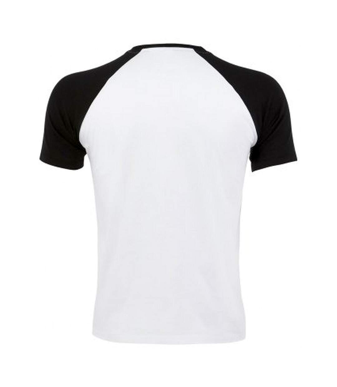 T-shirt manches courtes funky homme blanc/noir SOLS