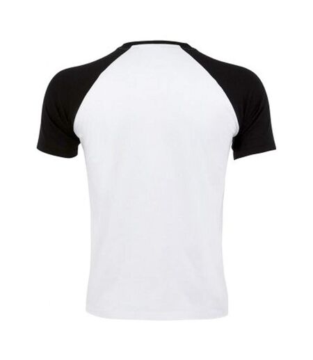 SOLS Mens Funky Contrast Short Sleeve T-Shirt (White/Black)