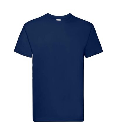 Fruit Of The Loom Mens Super Premium Short Sleeve Crew Neck T-Shirt (Navy) - UTBC333