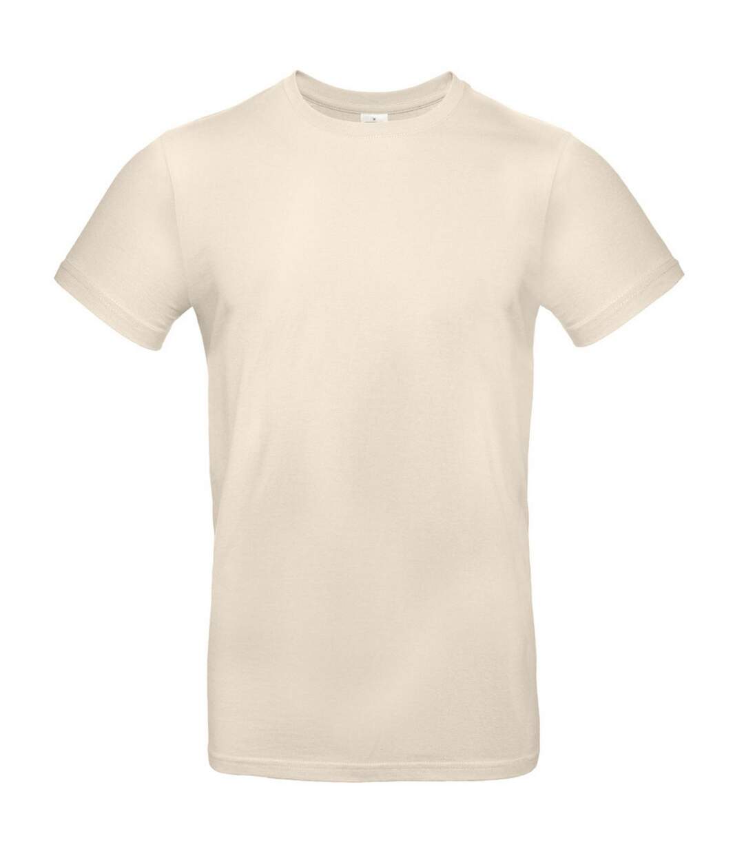 Tee-shirt B&c Mens #e190 Beige Clair B And C-1