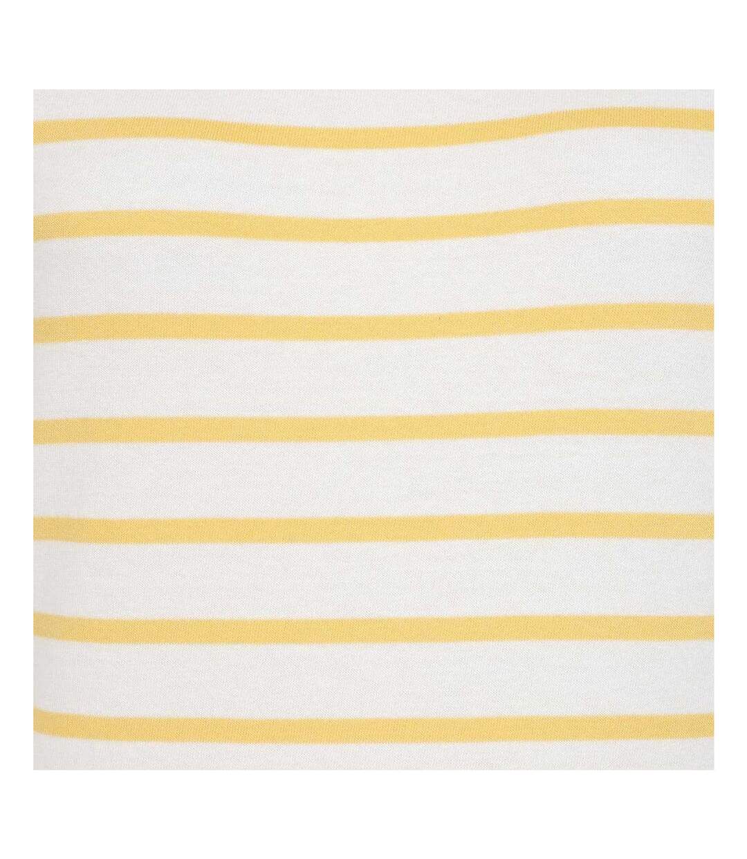 T-shirt Manches Courtes Motif/style Rayures Contrastées Breton Femme Citron Lazy Jacks-3