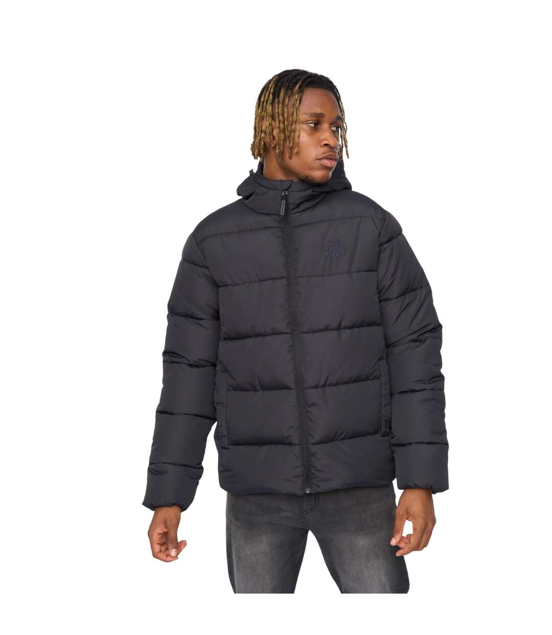 Mens Orlo Puffer Jacket Black Kings Will Dream-2
