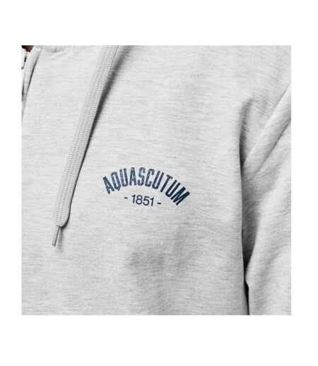 Veste À Capuche Homme Gris Chiné Aquascutum