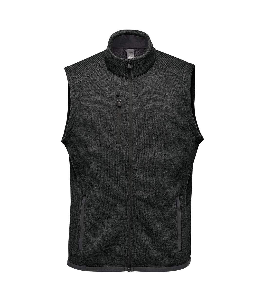 Mens Avalante Knitted Heather Full Zip Gilet Black Stormtech-1