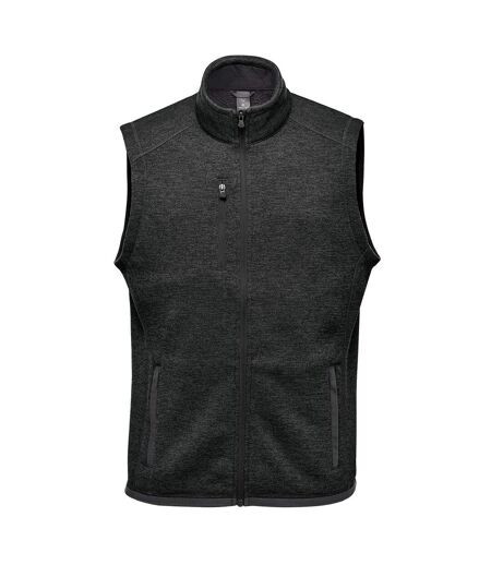 Mens Avalante Knitted Heather Full Zip Gilet Black Stormtech