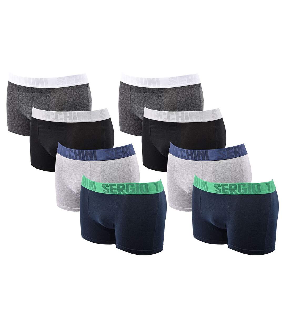 Boxer Homme SERGIO TACCHINI Lot de 8 Pack de 8 Boxers 1160-1