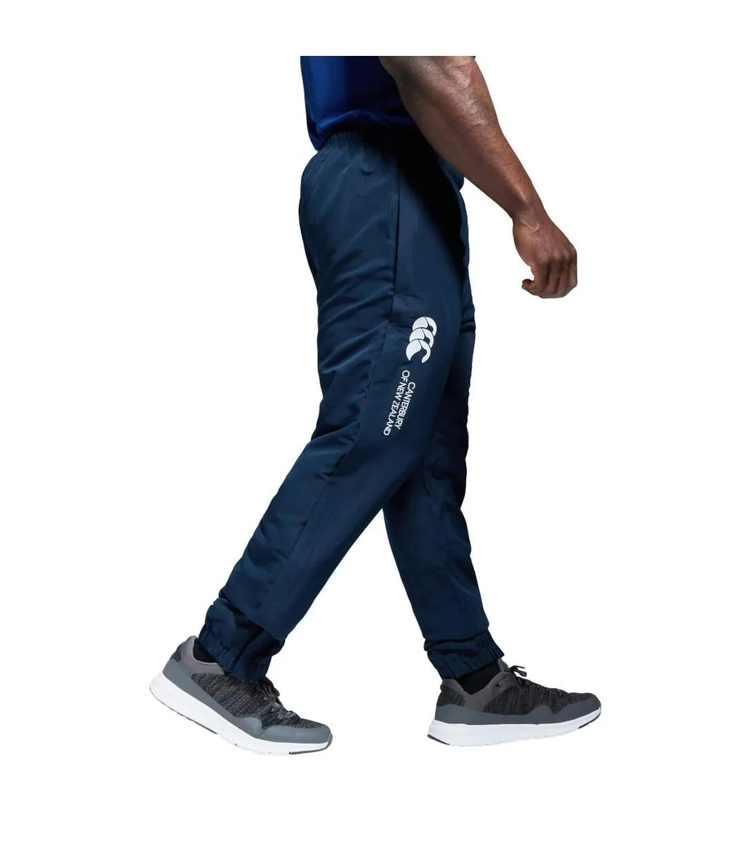 Mens Cuffed Tracksuit Bottoms Navy Canterbury-4