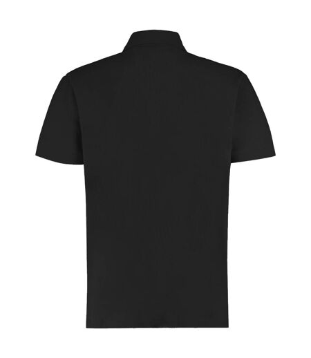 T-shirt polo hommes noir Kustom Kit