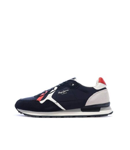 Baskets marine/rouge homme pepe jeans brit road m