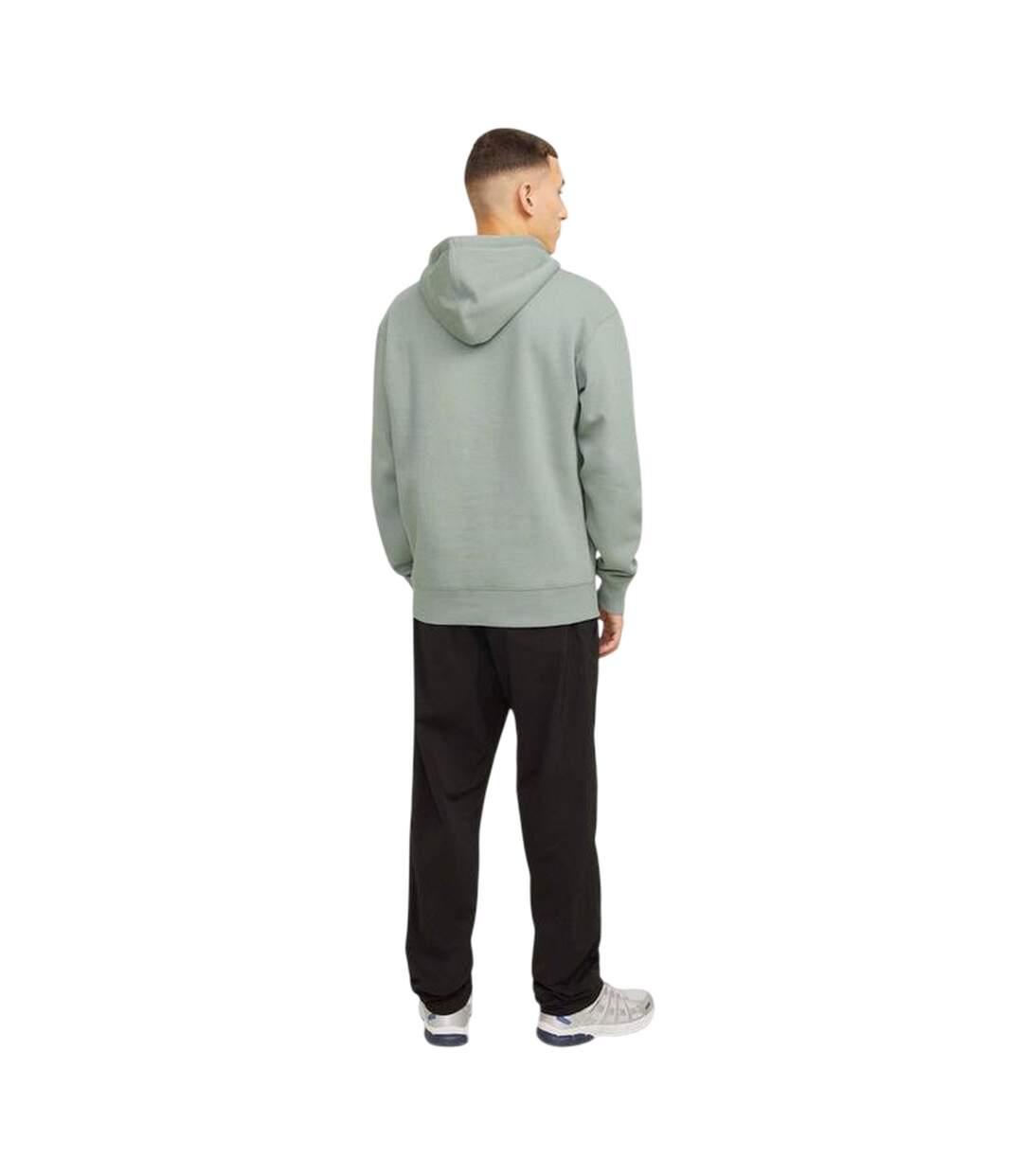 Sweat À Capuche Basic Homme Vert Sauge Pâle Jack And Jones-3