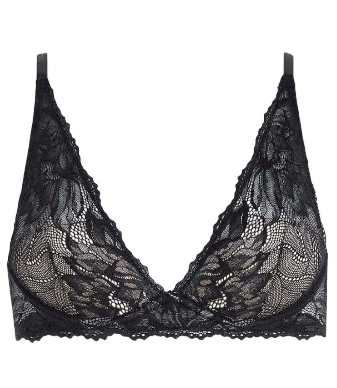 Soutien-gorge Motif/style Floral Femme Noir Calvin Klein-2