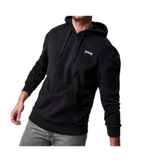 Sweat à capuche Noir Homme Schott Micro Polar - L