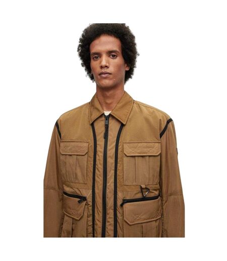 Mens Cargo Jacket Beige Boss
