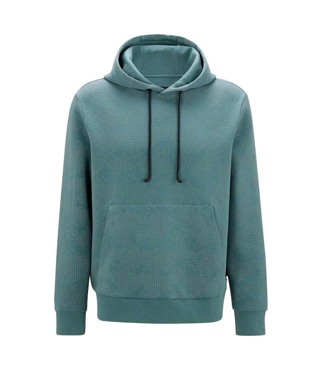 Sweat À Capuche Seeger Homme Vert Boss-1