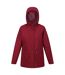 Regatta Womens/Ladies Brenlyn Abstract Hearts Waterproof Jacket (Cabernet) - UTRG9209