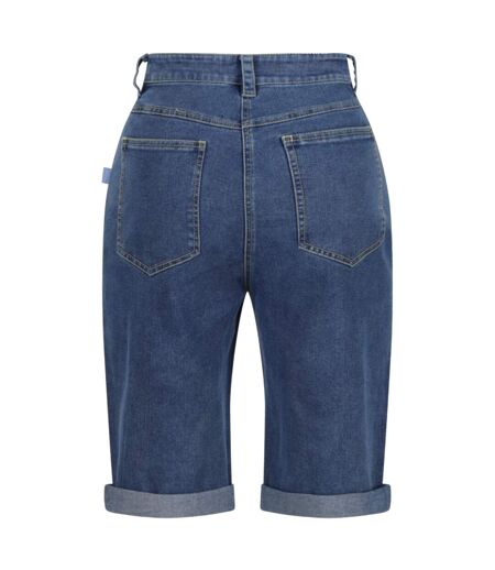 Womens/ladies erdre casual shorts true denim light blue Regatta