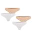 Lot de 4 tangas femme Easy Seconde Peau Athena-1