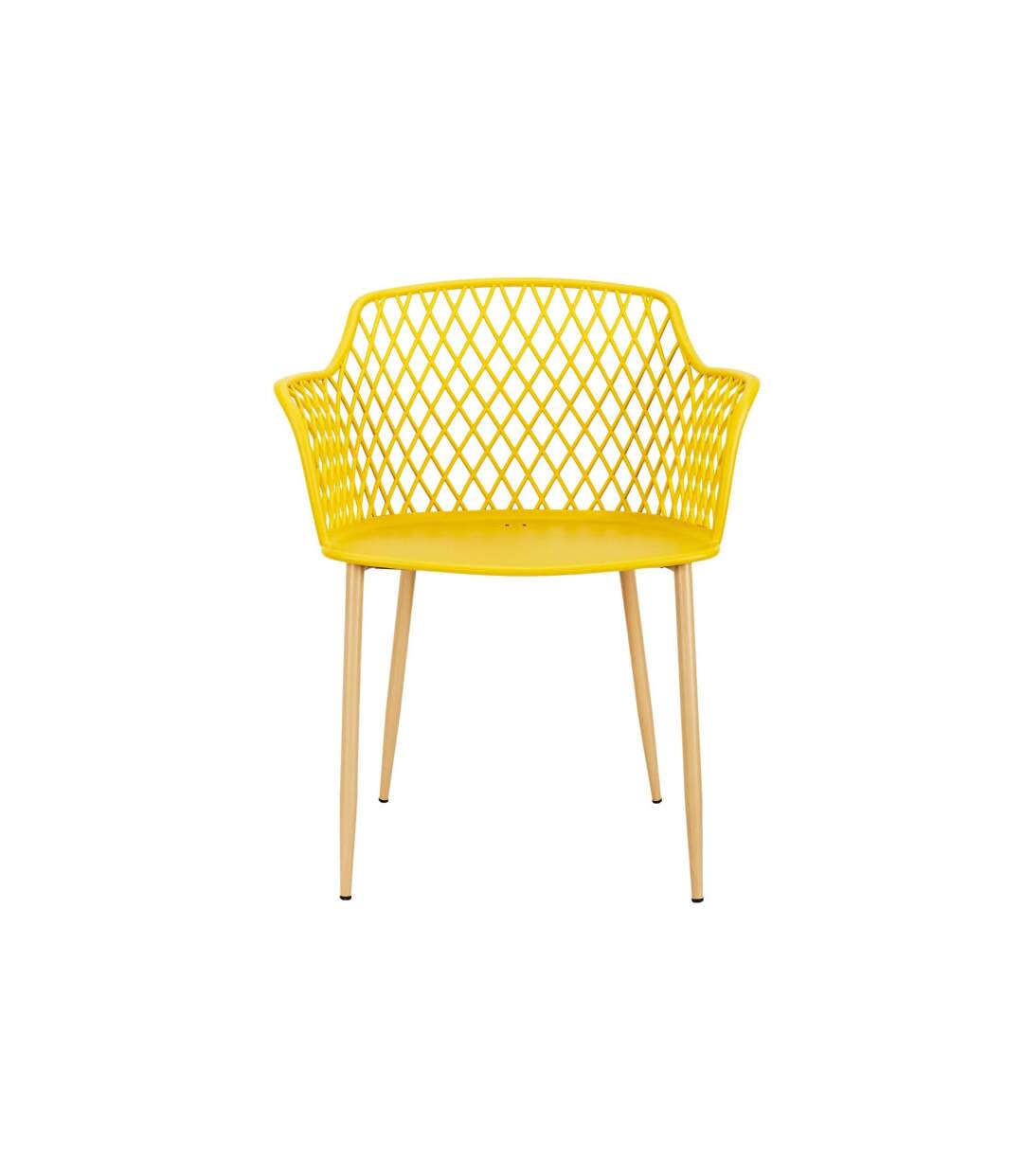 Lot de 4 Fauteuils Design Malaga 80cm Jaune-3