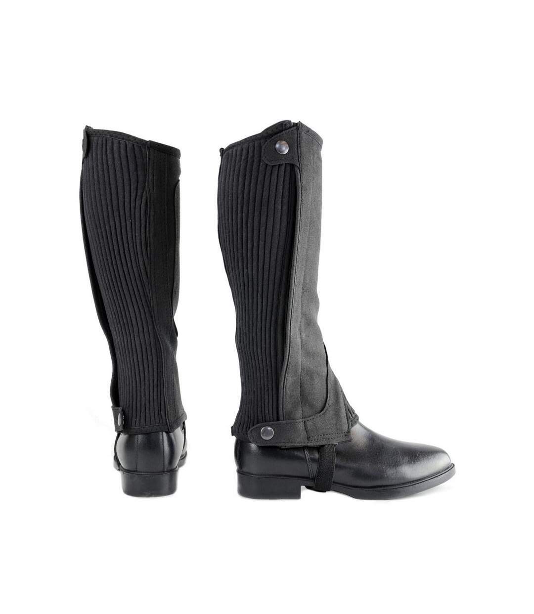 Demi-jambières En Cuir Amara Adulte Noir HyLAND-1
