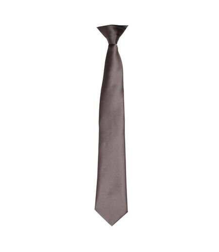 Premier Colors Mens Satin Clip Tie (Light Blue) (One Size)
