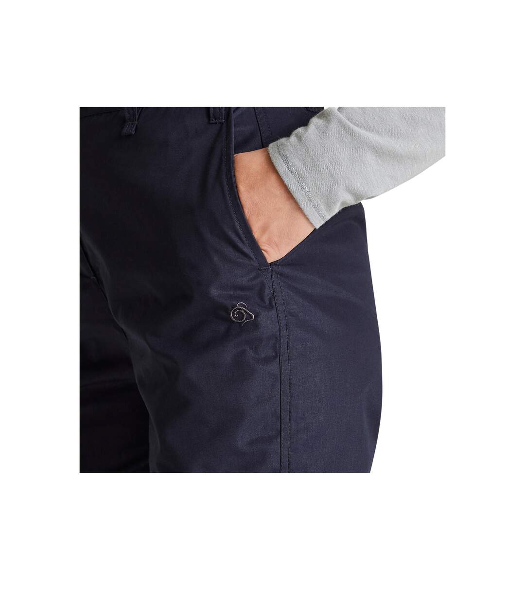 Pantalon de randonnée kiwi femme bleu marine foncé Craghoppers-4