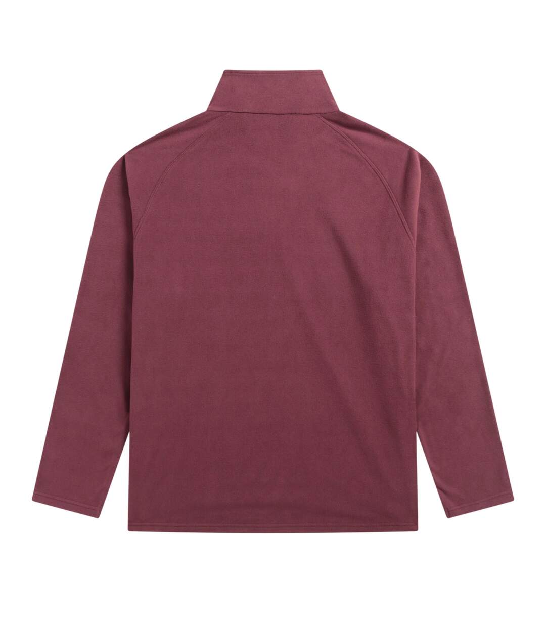 Prague Polaire Demi-zip Homme Bordeaux Animal-3