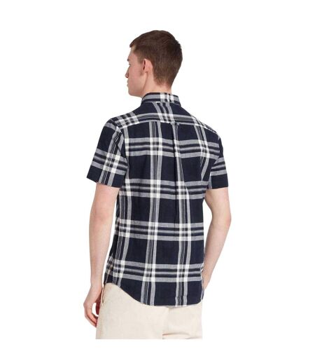 Chemise Motif/style À Carreaux Vifs Homme Noir Blanc Farah