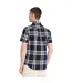 Chemise Motif/style À Carreaux Vifs Homme Noir Blanc Farah-2