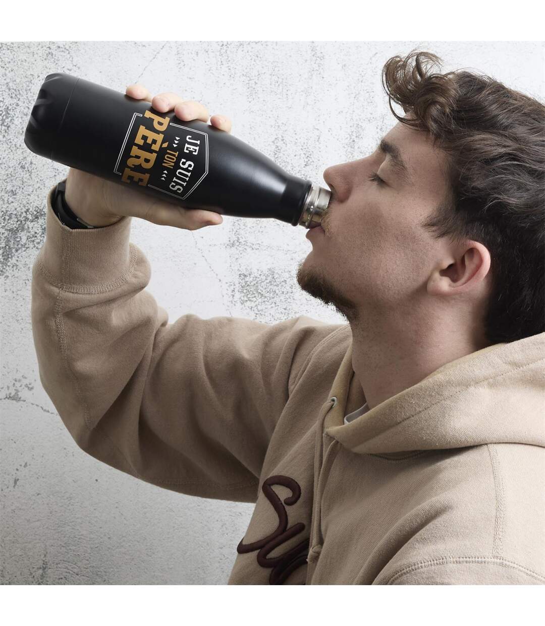 Bouteille Isotherme en Inox Je Suis Ton Père 50cl Noir-5