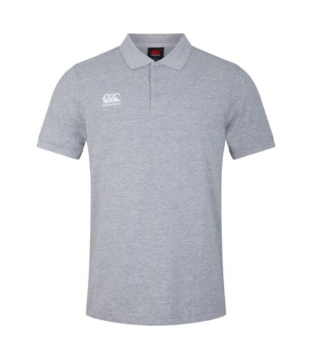 Mens Waimak Polo Shirt Classic Marl Canterbury