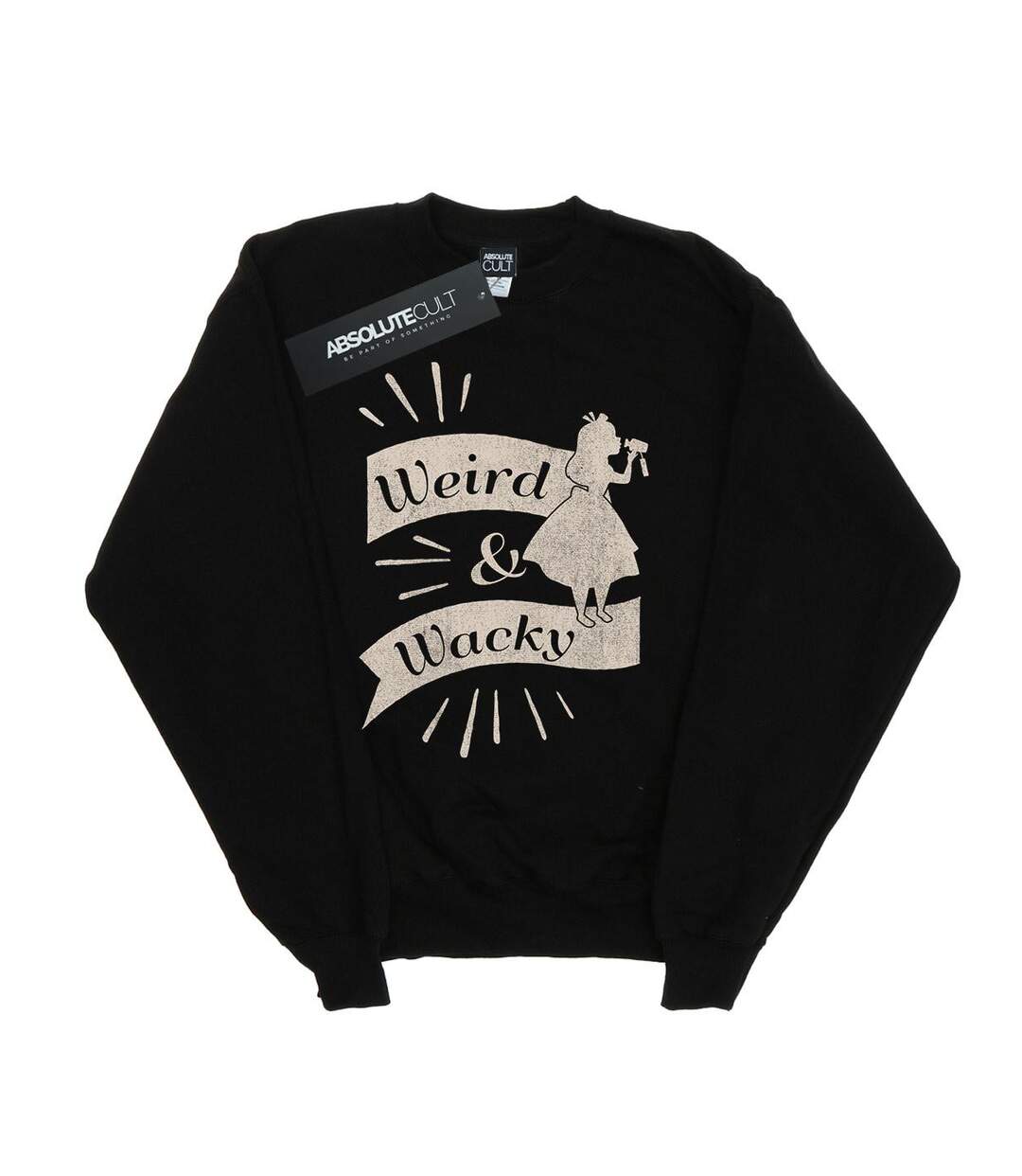 Disney - Sweat ALICE IN WONDERLAND WEIRD AND WACKY - Femme (Noir) - UTBI5530-1