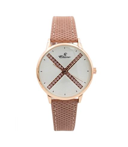 Montre Fashion Femme Rose Strass CHTIME