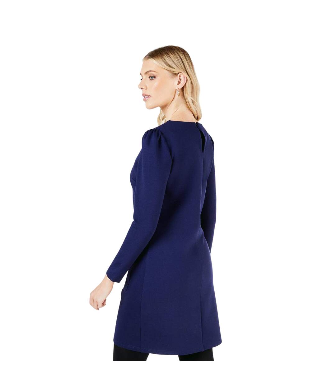 Robe droite femme bleu marine Principles-2