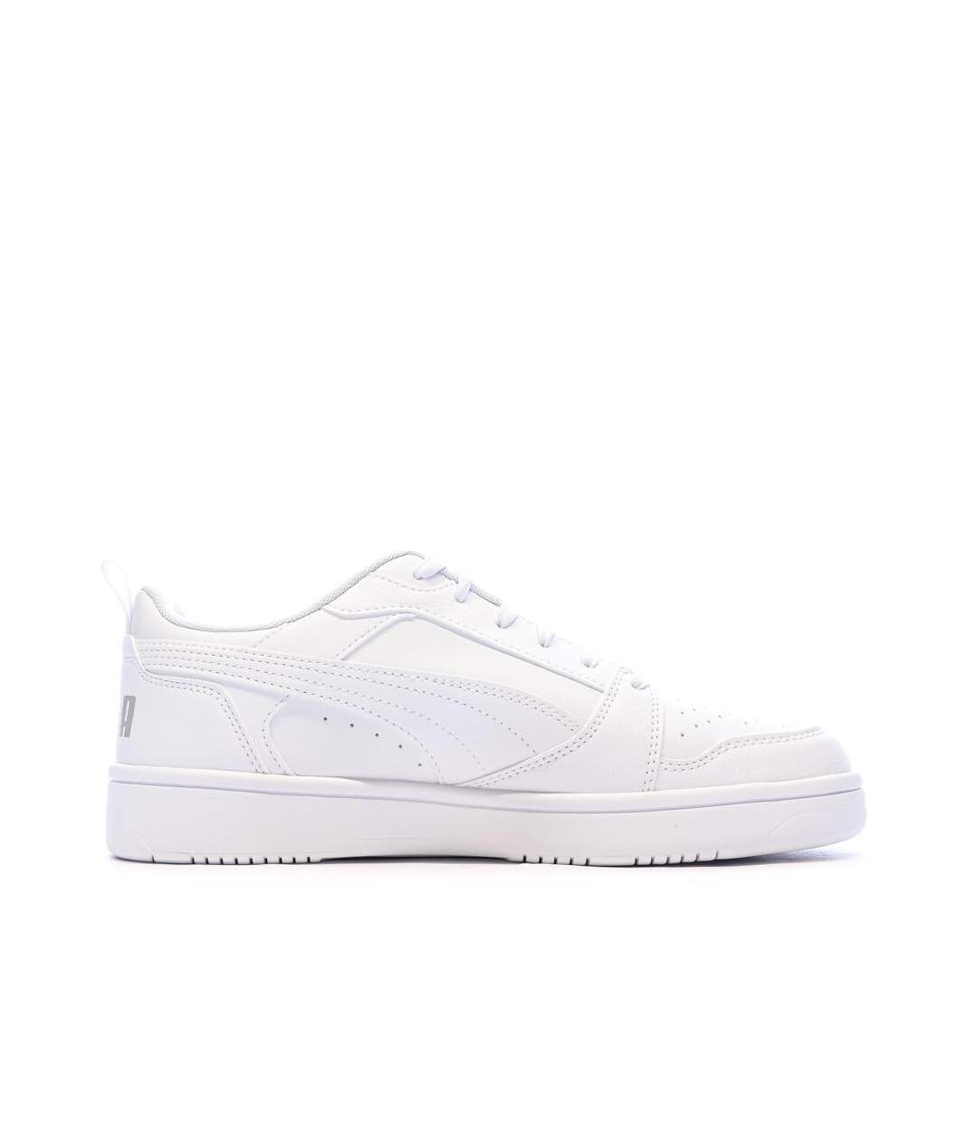 Baskets blanches homme puma rebound v6 low34-1