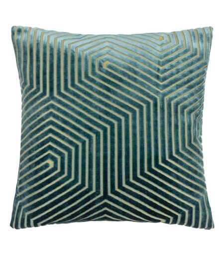 Housse de coussin evoke 45 cm x 45 cm bleu sarcelle Paoletti Paoletti